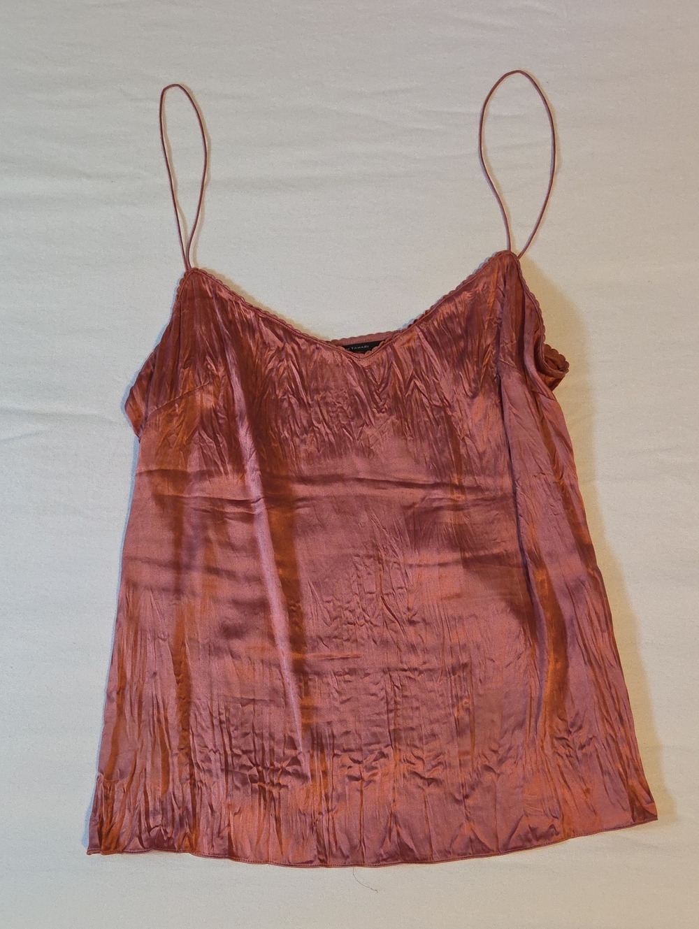 Elie Tahari Dusty Rose Silk Spaghetti Strap Cami